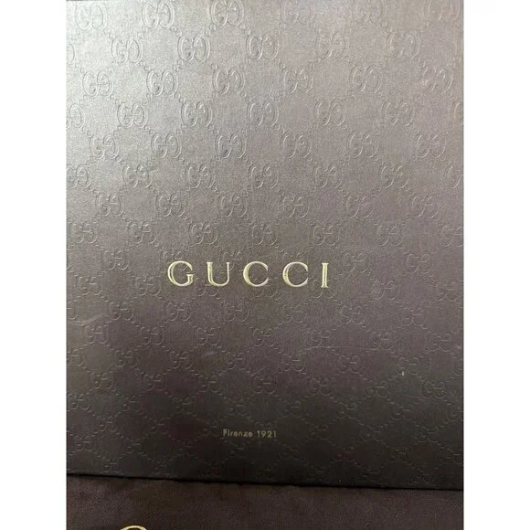 Gucci Malaga Kid Orange Leather Studded Platform Heels EU 40 Box Dust Bag w/COA - Picture 16 of 16